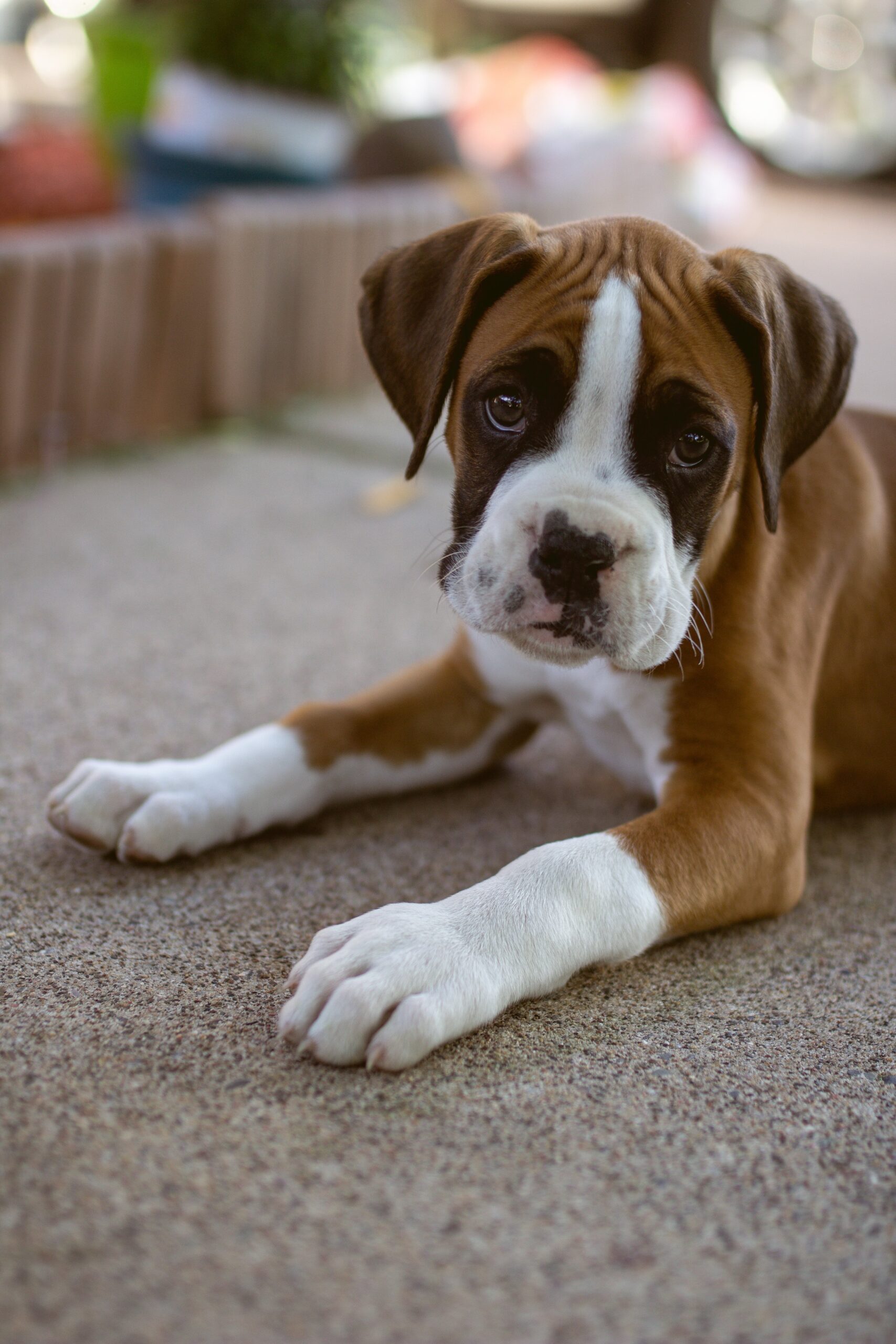 boxer dogs are cute puppies